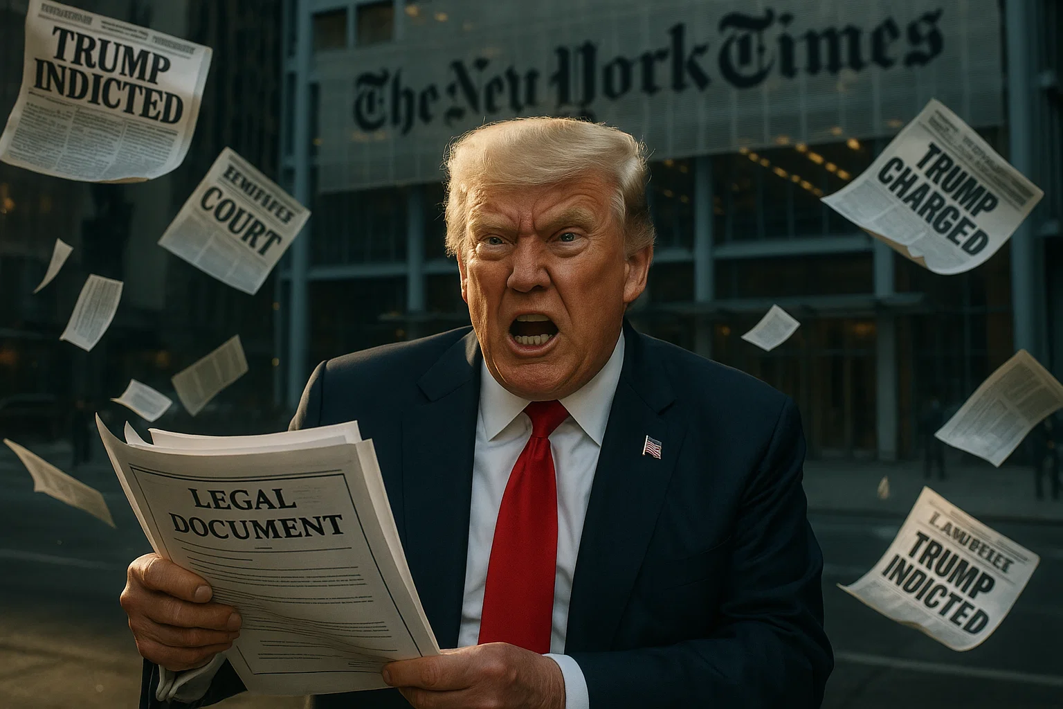 Trump files $15B defamation lawsuit against The New York Times.