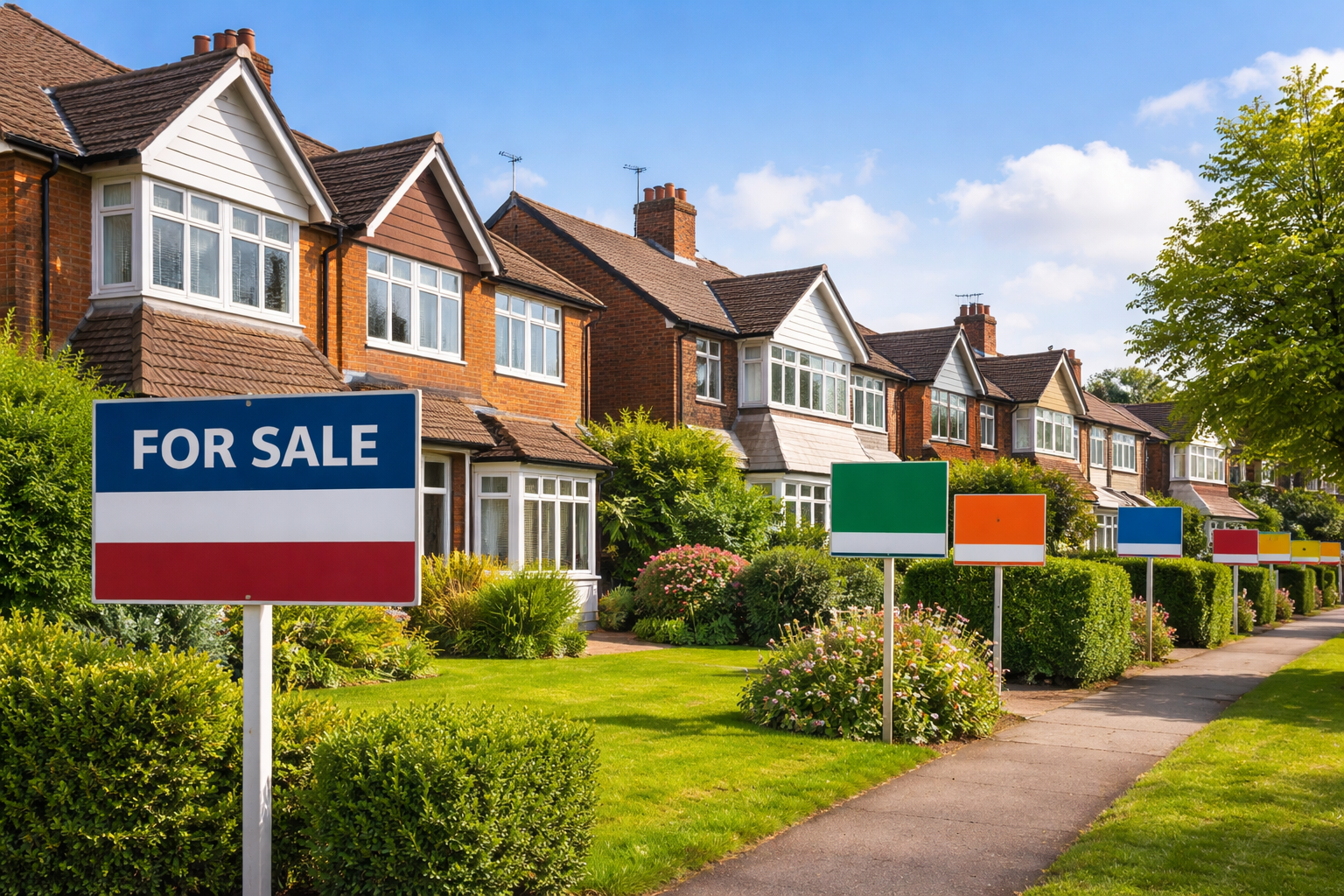 UK housing market rebounds as listings surge and mortgage rates ease
