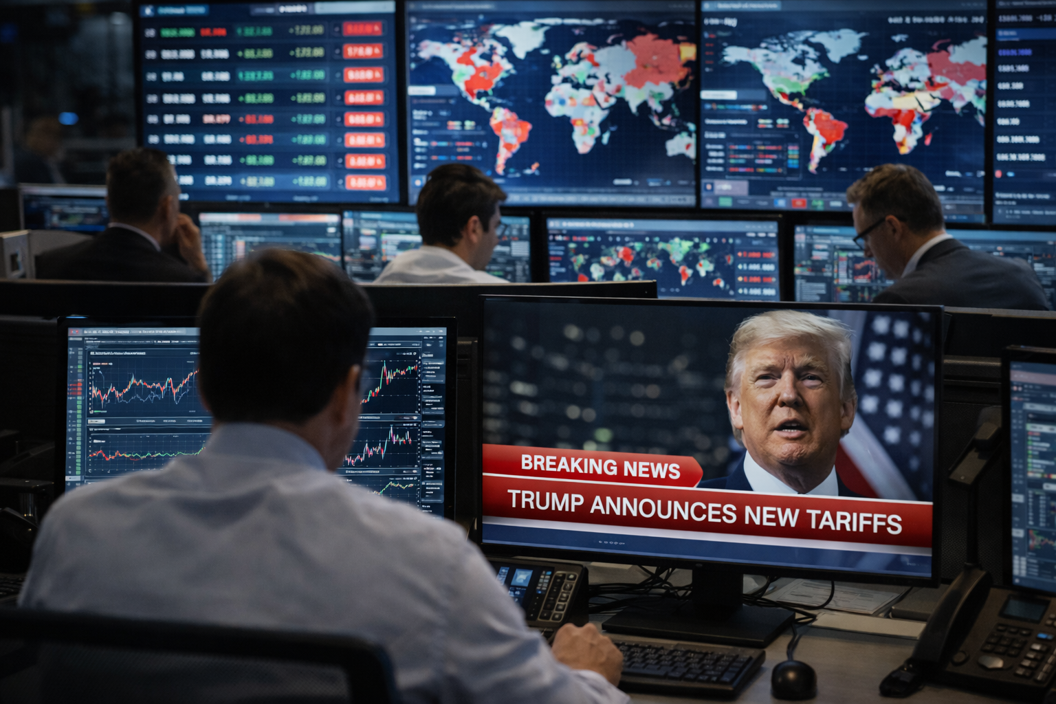 Markets steady on new Trump tariffs as Meta expands AI pact, Novo cuts U.S. drug prices and Bitcoin faces renewed volatility.