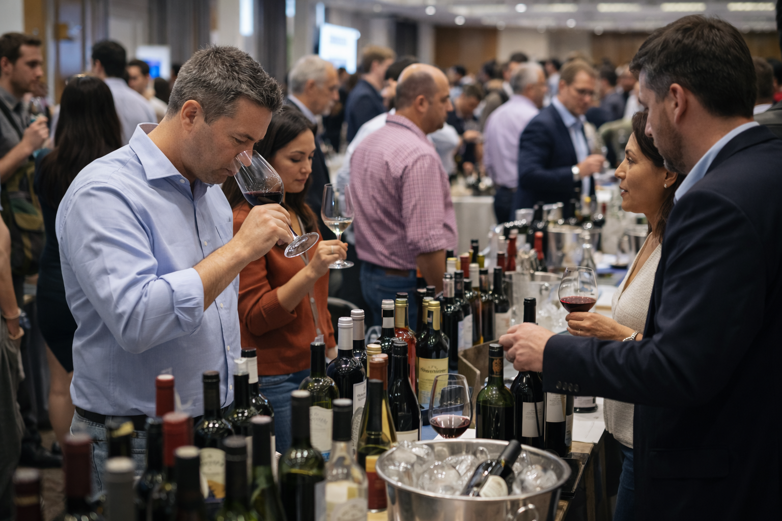 AI generated image for wine tasting event