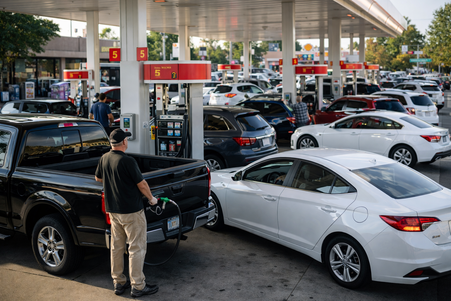 US gasoline prices top $4, highest since 2022