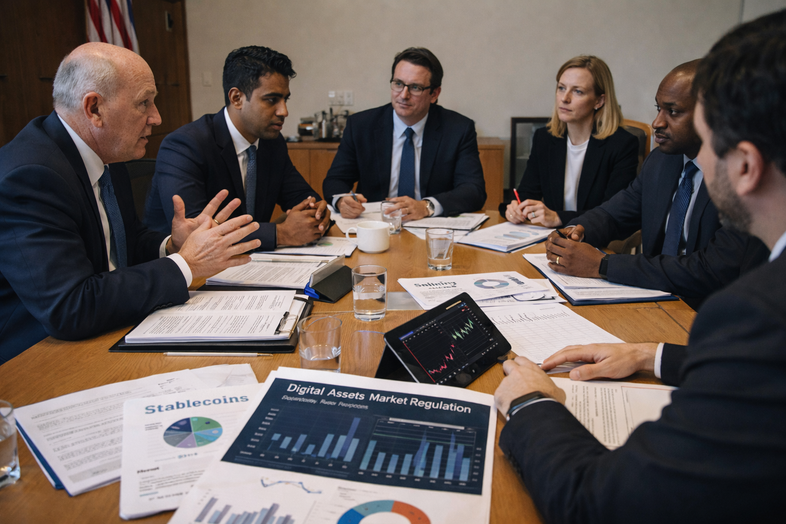 CLARITY Act talks slow as banks oppose stablecoin incentive rules, with the SEC preparing an April roundtable on US crypto regulation.