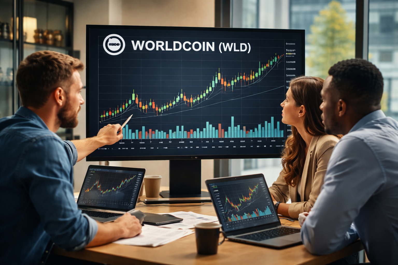 Worldcoin approaches $0.40 breakout