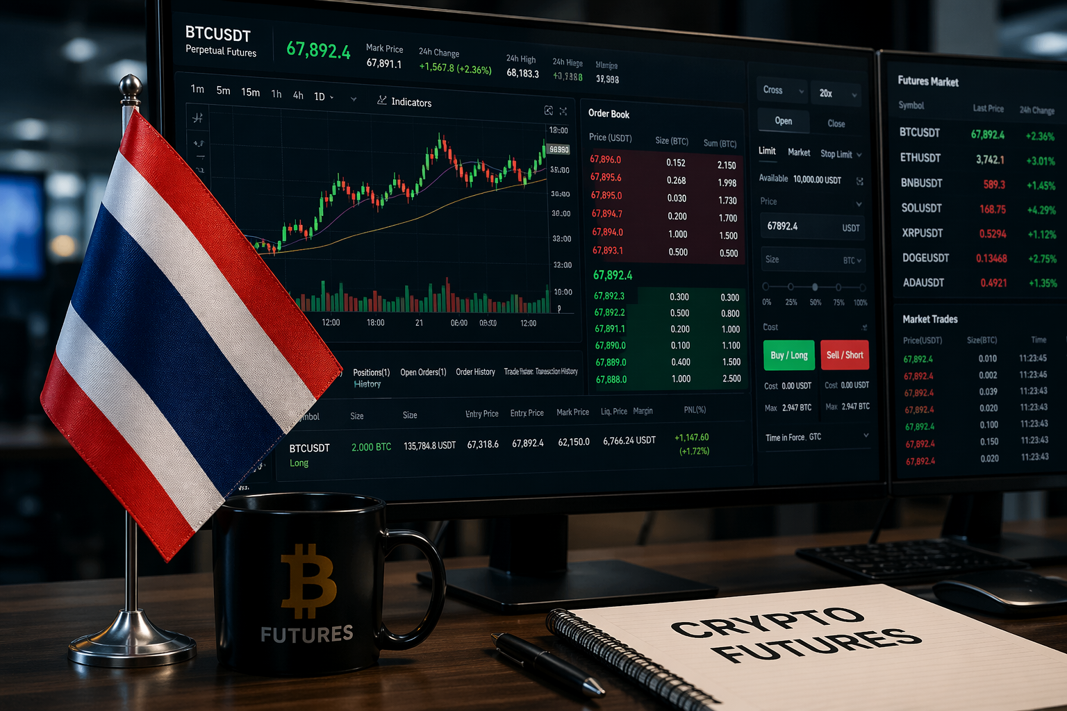 Thailand SEC proposes simpler licensing route for crypto derivatives market.