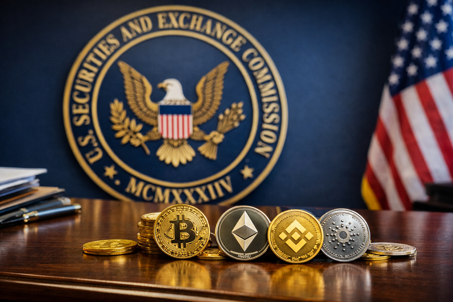 SEC chair says crypto safe harbor framework is now under White House review.
