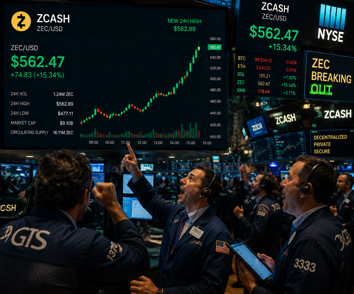 Traders rejoice as ZEC reclaims $560