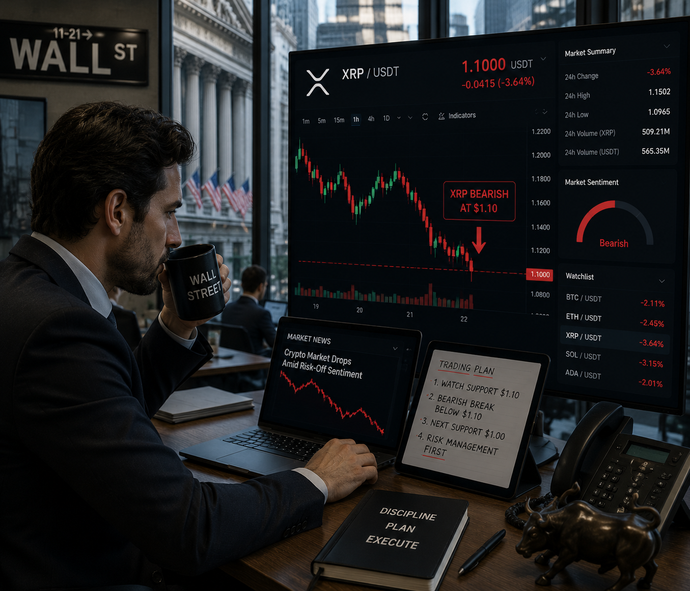 Can XRP defend the $1.0 support level amid bearish sentiment?