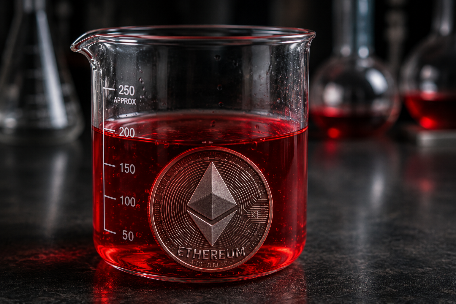 Ethereum price tests $1,600 after losing major long-term trend support.