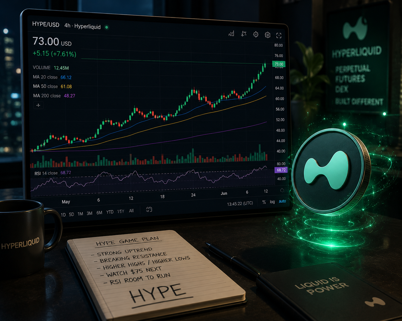 The Hyperliquid bullish chart