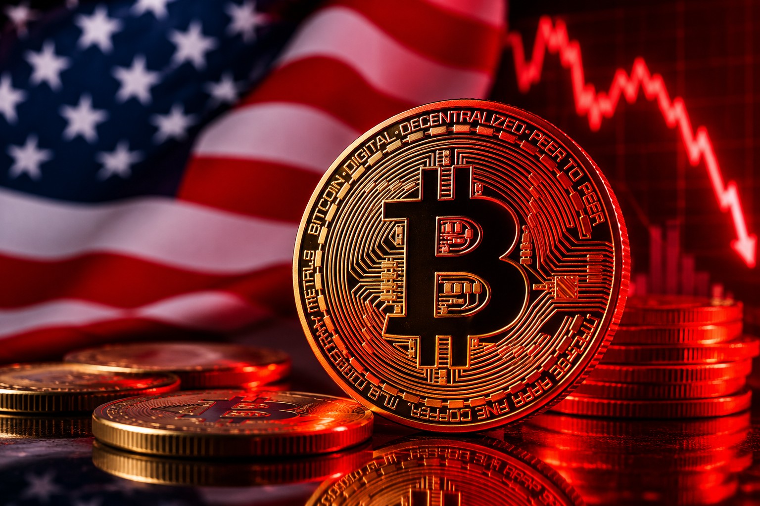 Bitcoin falls below $64K as hawkish Fed outlook wipes out relief rally.