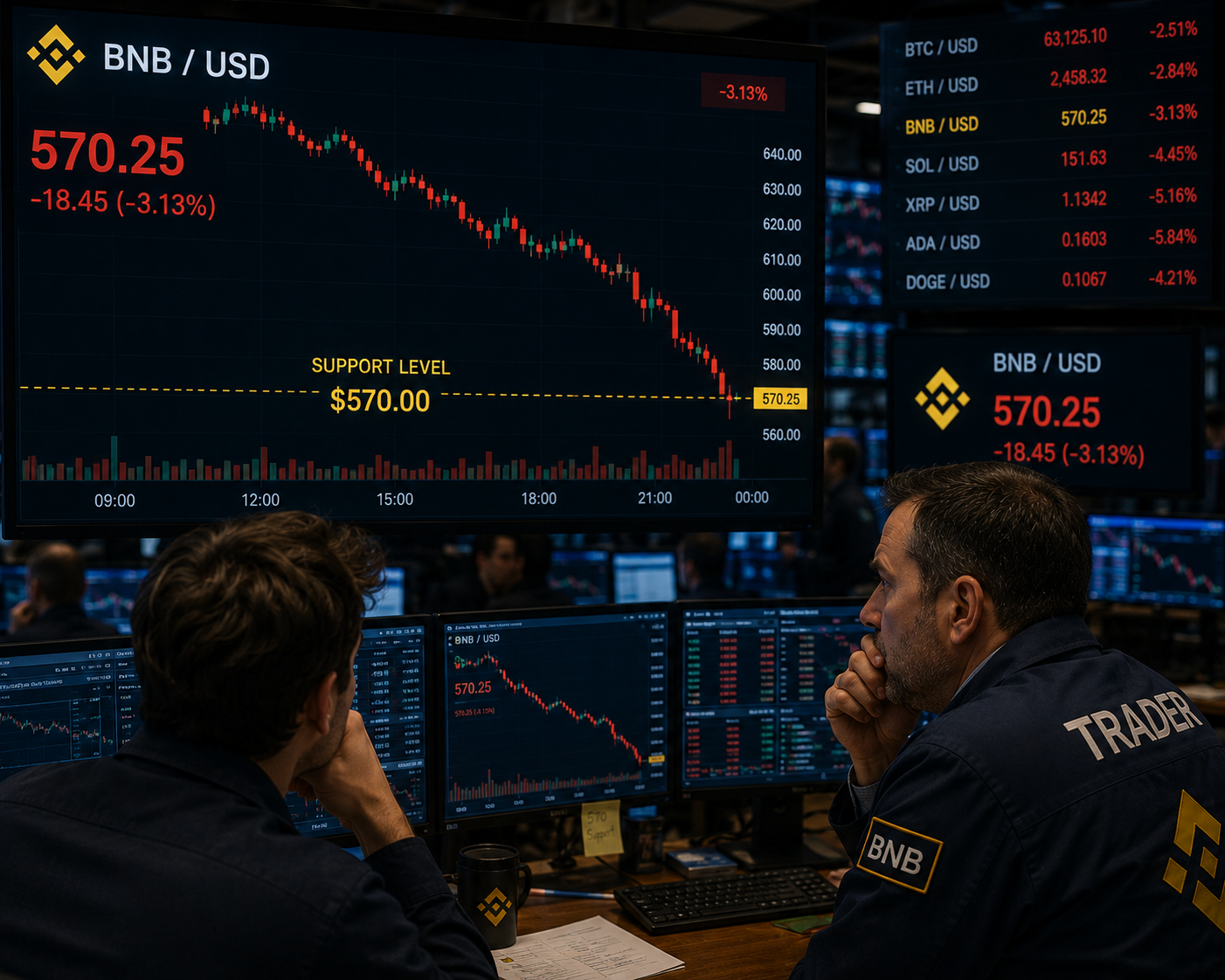 BNB dips below $600 as weak ETF demand and bearish derivatives pressure mount