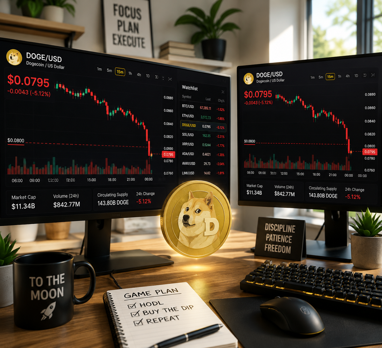 Dogecoin tests make-or-break support as DOGE selloff deepens