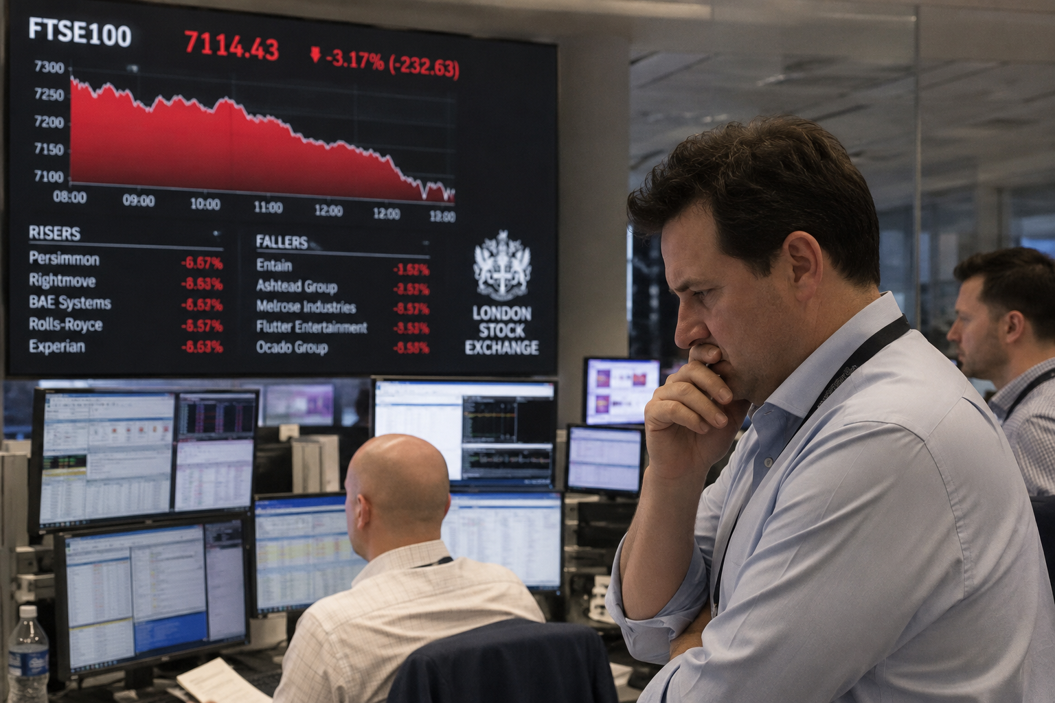 FTSE falder, da energi- og mineaktier tynger de britiske markeder