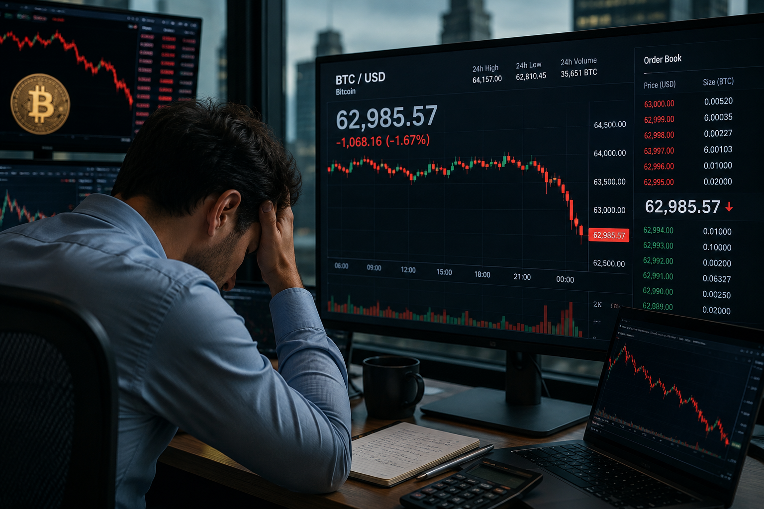 Bitcoin price slips below $63,000: Is a deeper drop now coming?