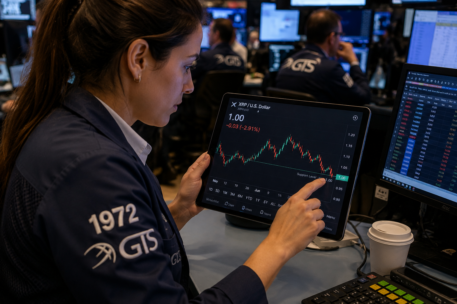 XRP sell-off intensifies as bears close in on the crucial $1 level