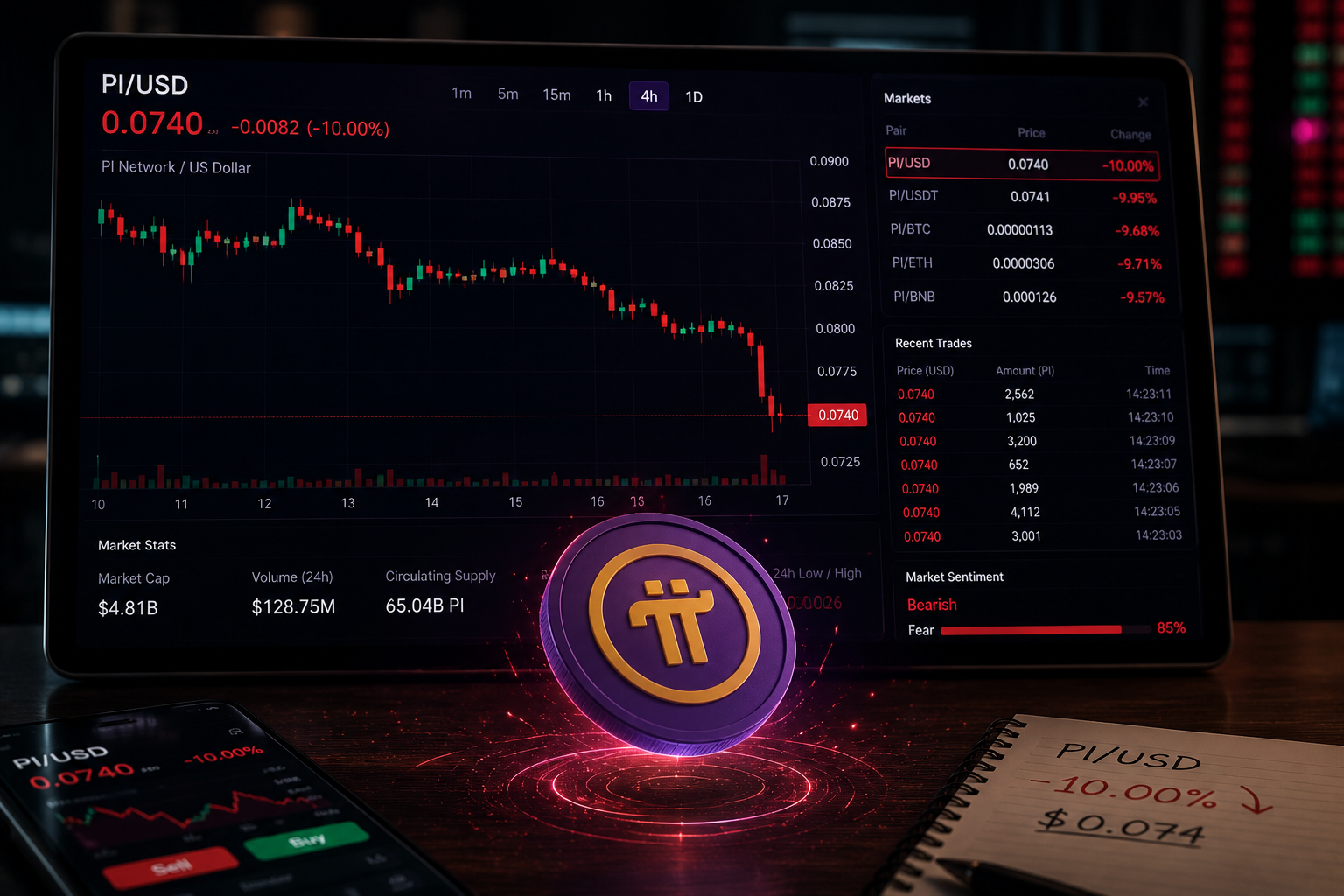 Pi Network crashes 10% as protocol upgrade fails to calm nervous traders