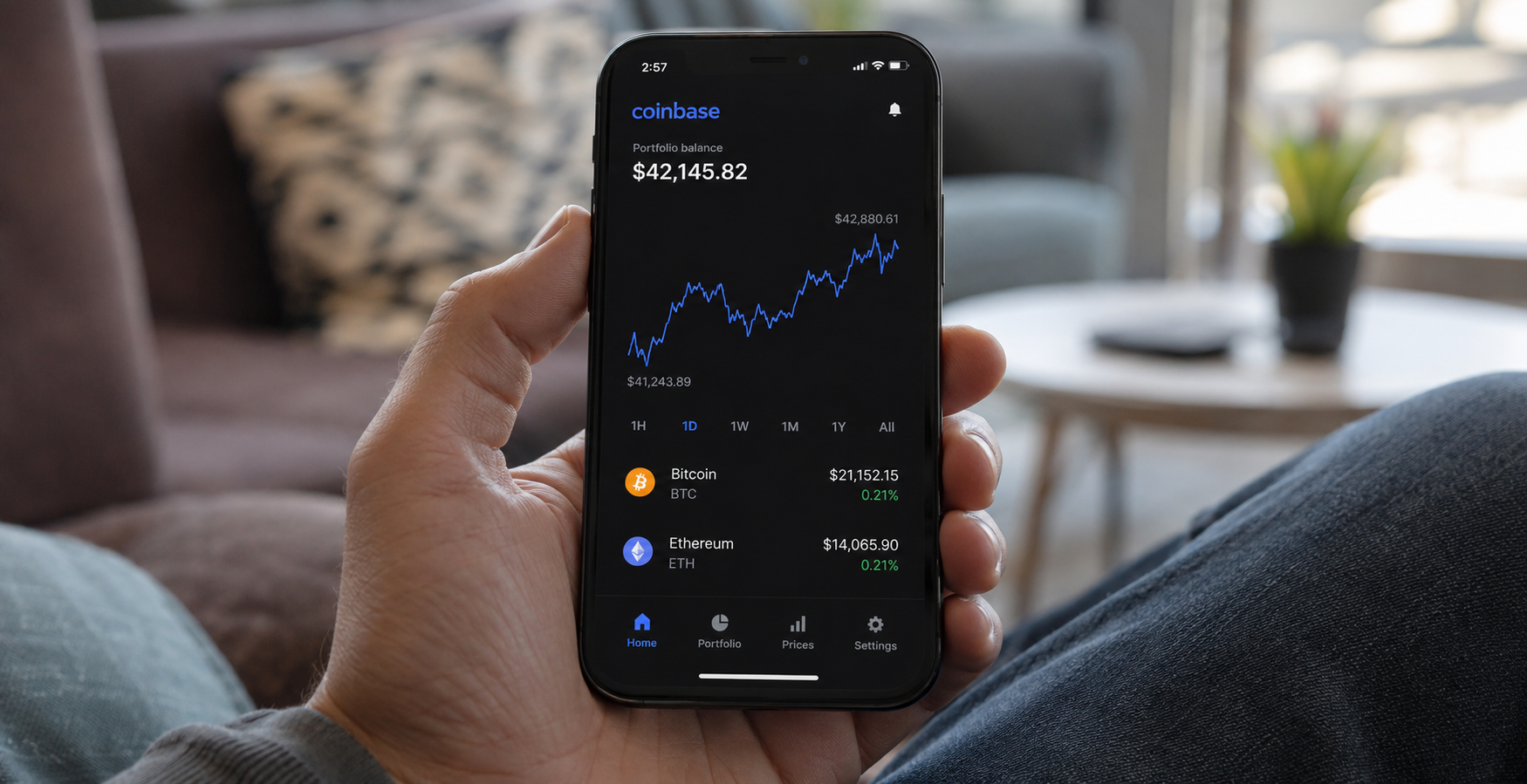 what's driving coinbase stock higher on tuesday