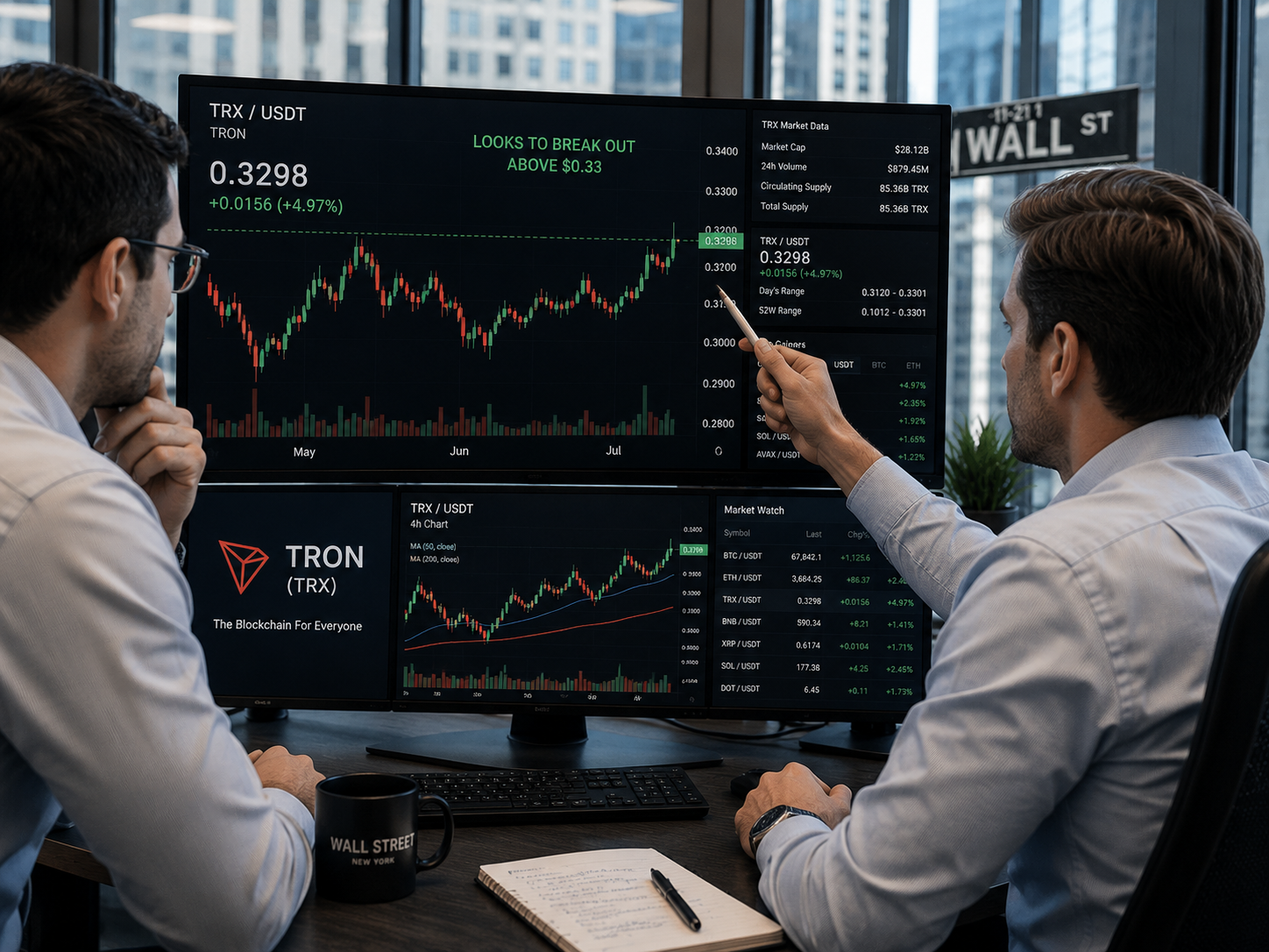 TRX tests $0.33 resistance: is Tron's gasless payment boom enough?