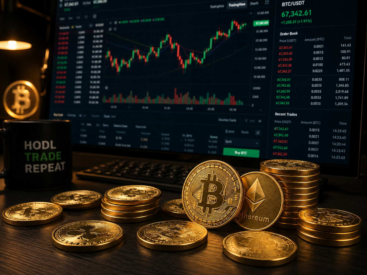 Bitcoin trading desk