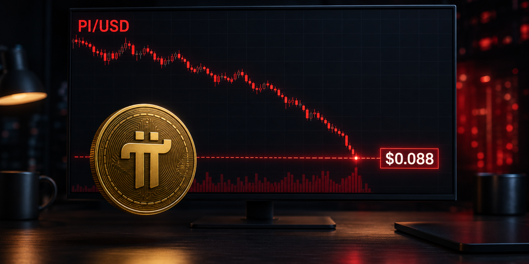 PI price faces a fresh breakdown as $0.096 resistance proves too strong