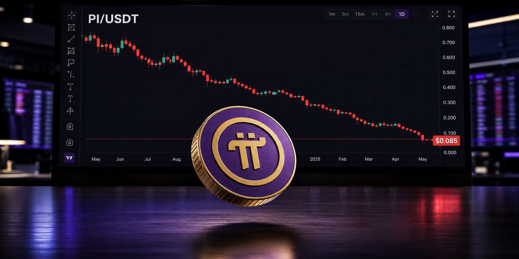 Pi Network price drops for a third day: is $0.07 back in play?