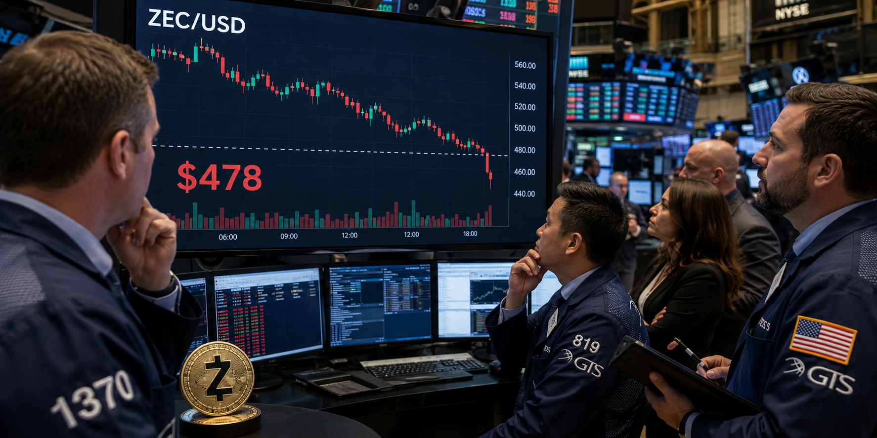 Zcash slips below $500 as traders brace for a major CPI-driven move
