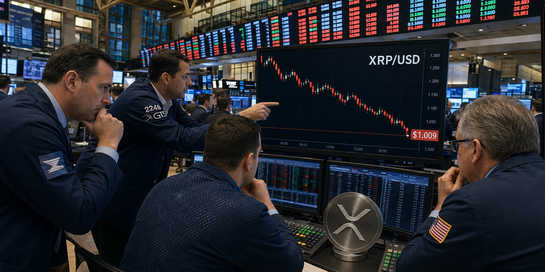 XRP price at $1 crossroads as whales and technicals point opposite ways