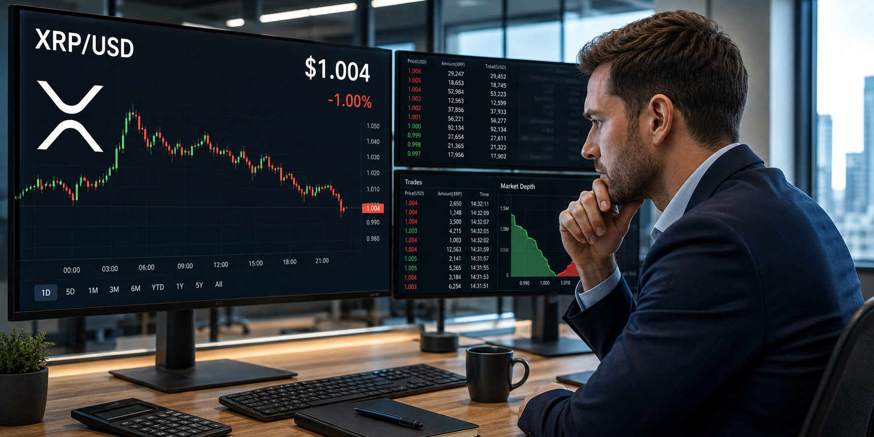 XRP is testing $1 while whales buy, but the charts still look dangerous