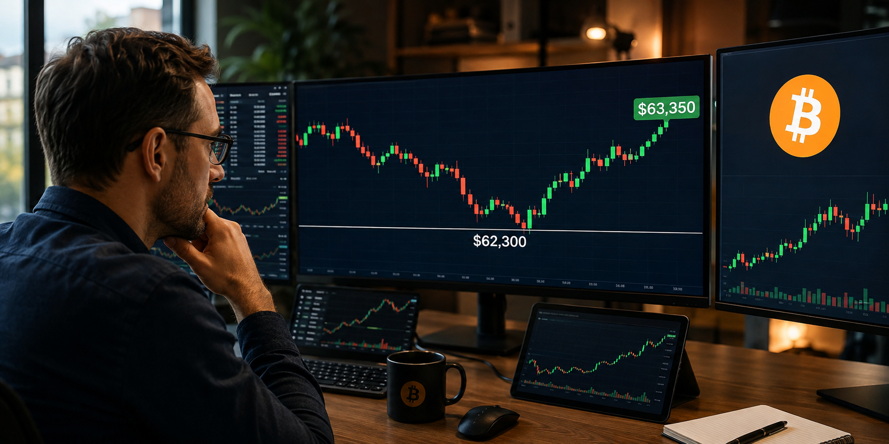 Bitcoin steadies above $63K, but charts still point to a tougher test