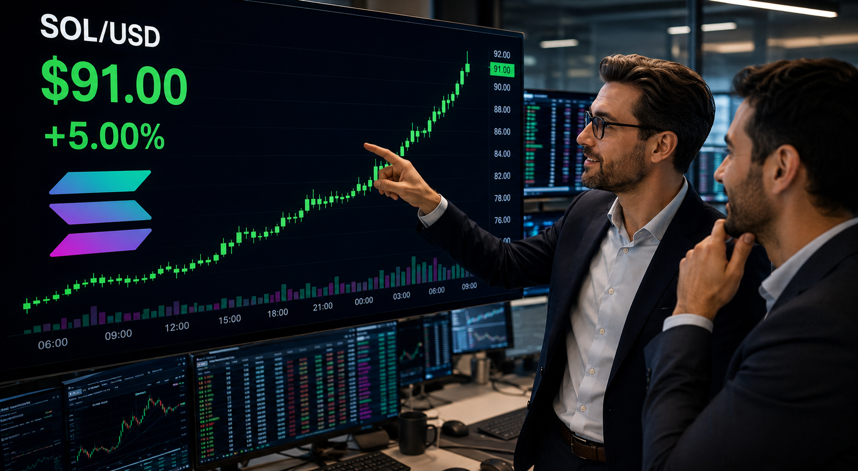 SOL surges past $90 as ETF flows turn stronger: is a run toward $100 underway?