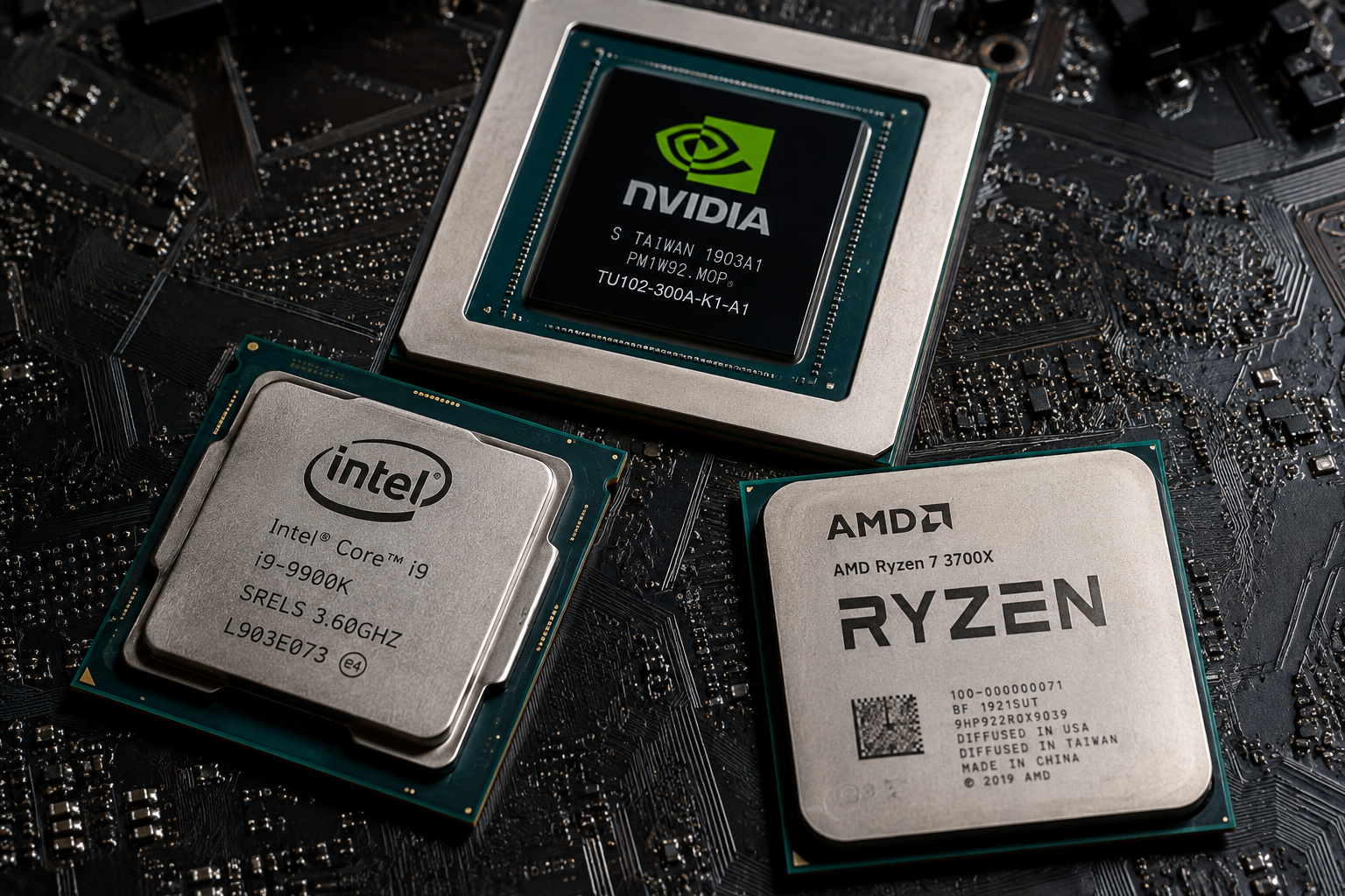 Intel-, AMD- und Nvidia-Chips