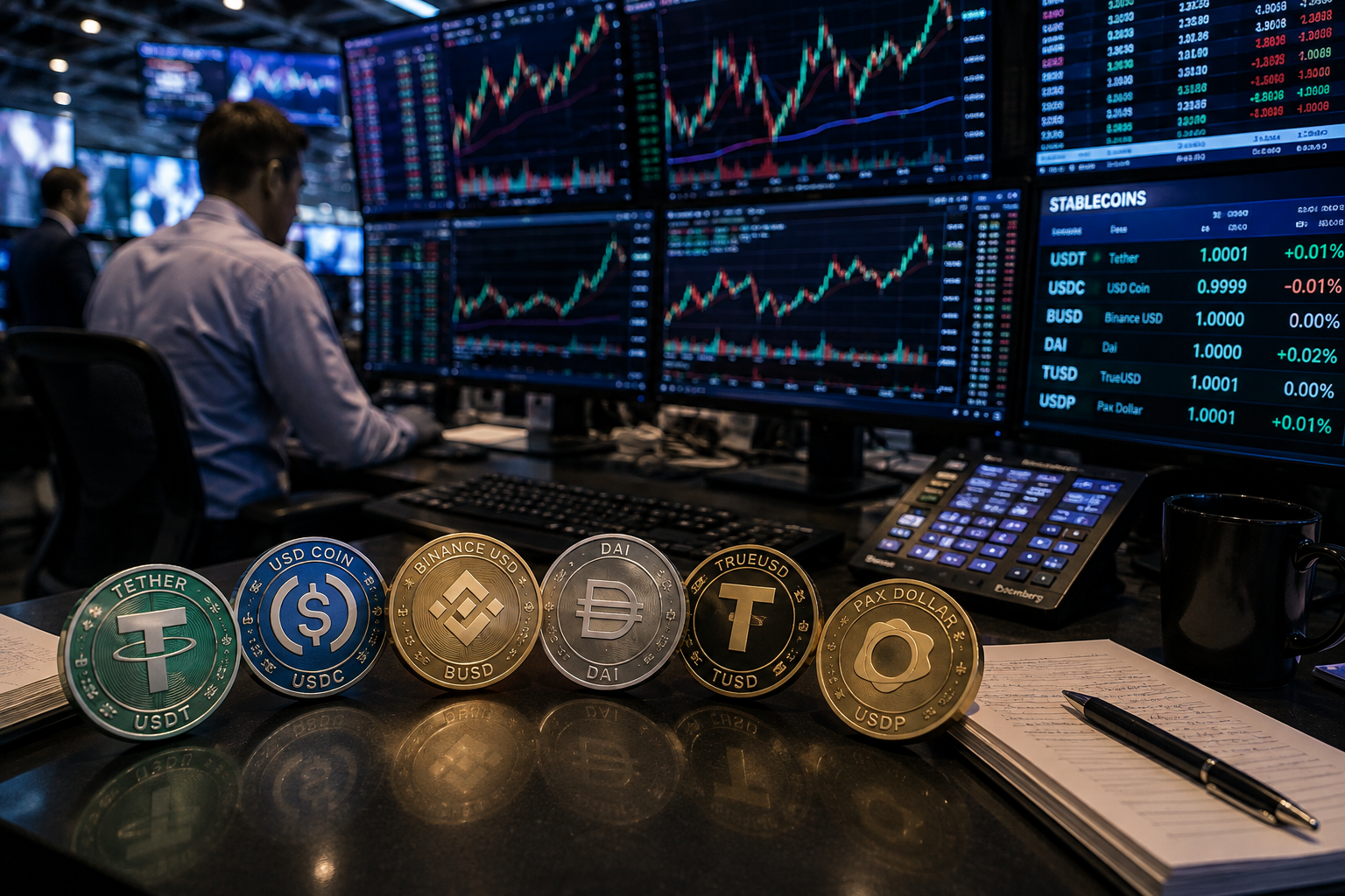 Stablecoins on trading desk
