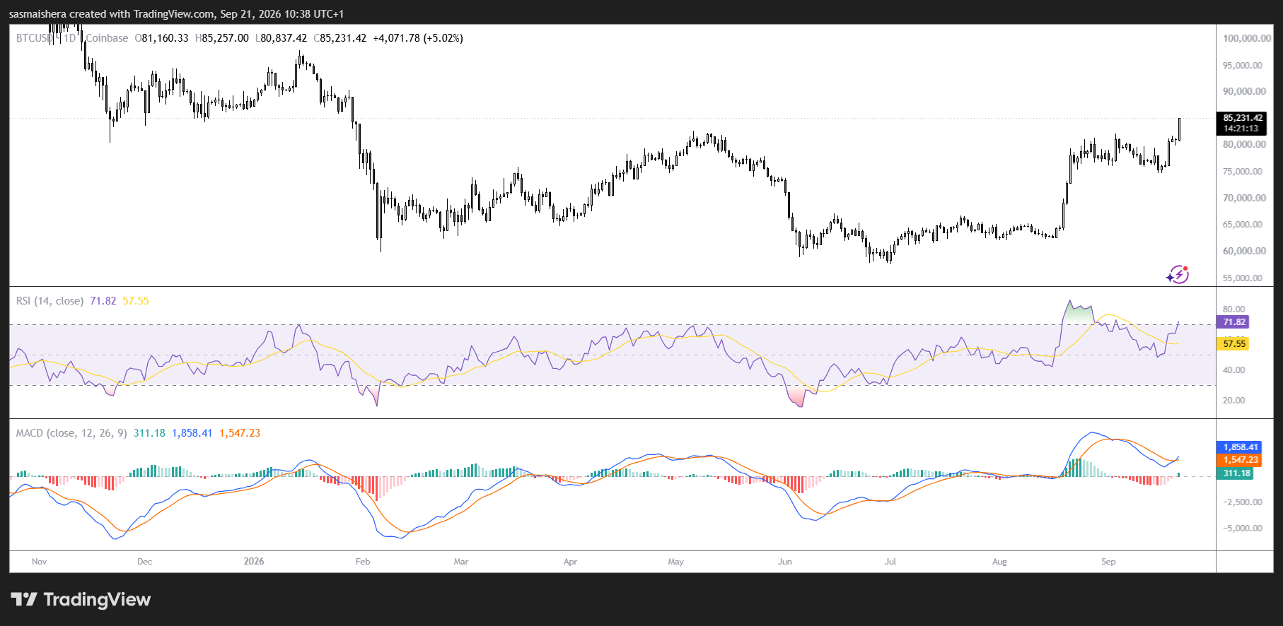 BTC/USD Daily Chart
