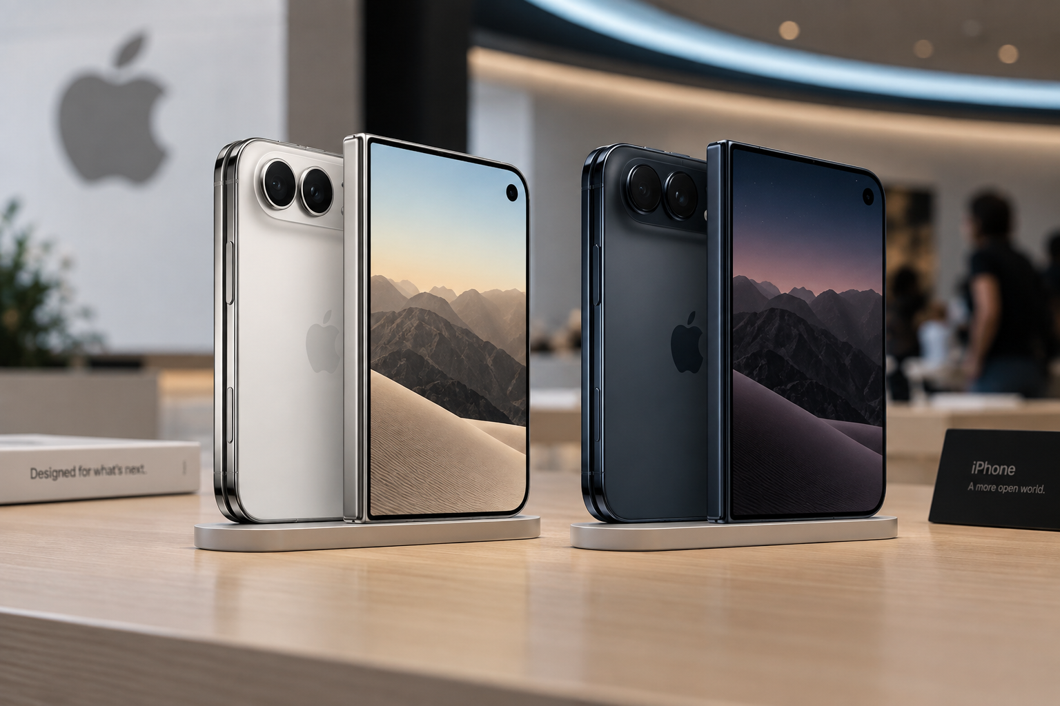 iPhone-Duo-Modelle in einem Geschäft