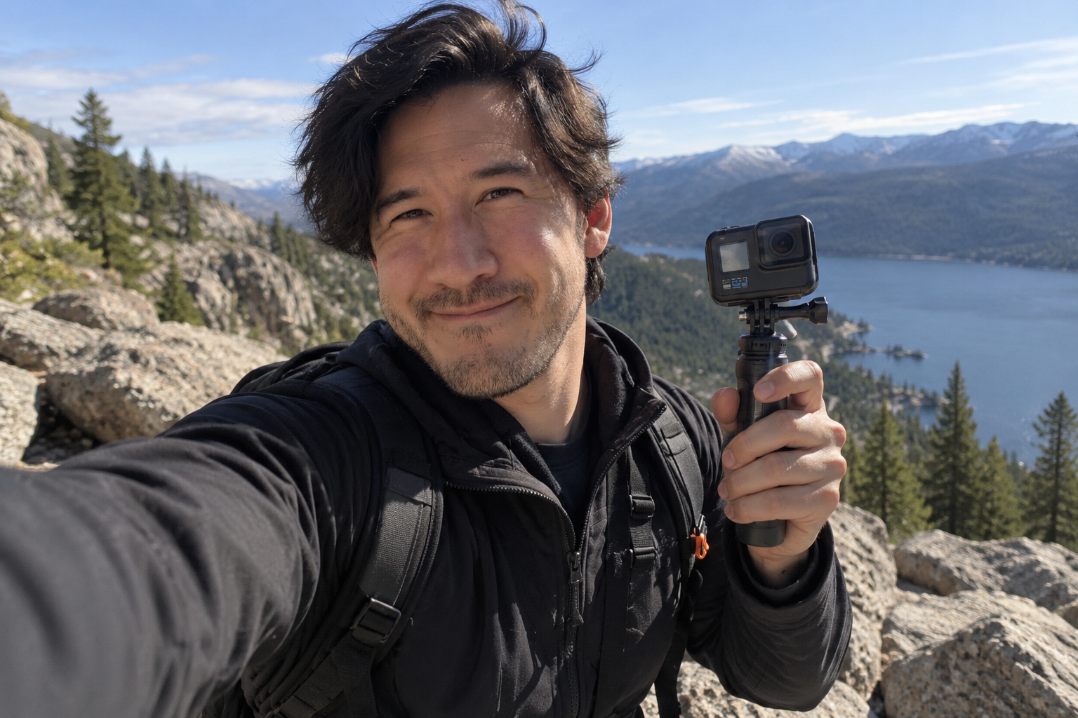 Youtuber Markiplier with a Go Pro