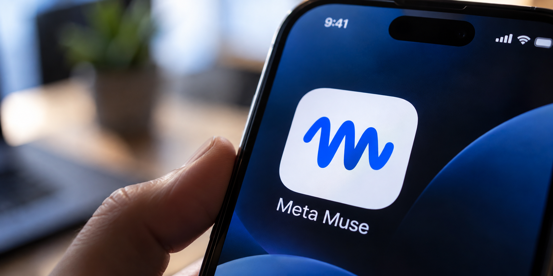 Meta Muse-App-Symbol auf einem Smartphone