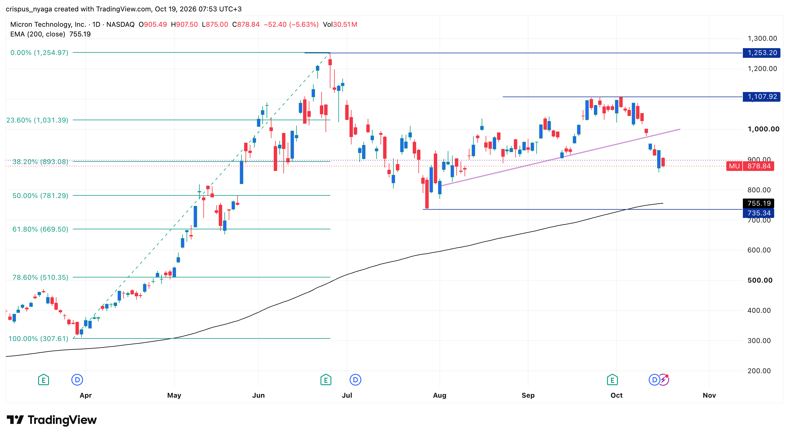 Micron stock