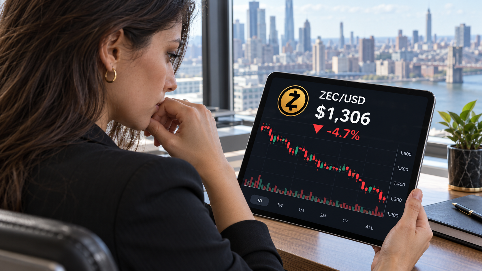 Zcash retreats from September highs as bears target drop to $1,000