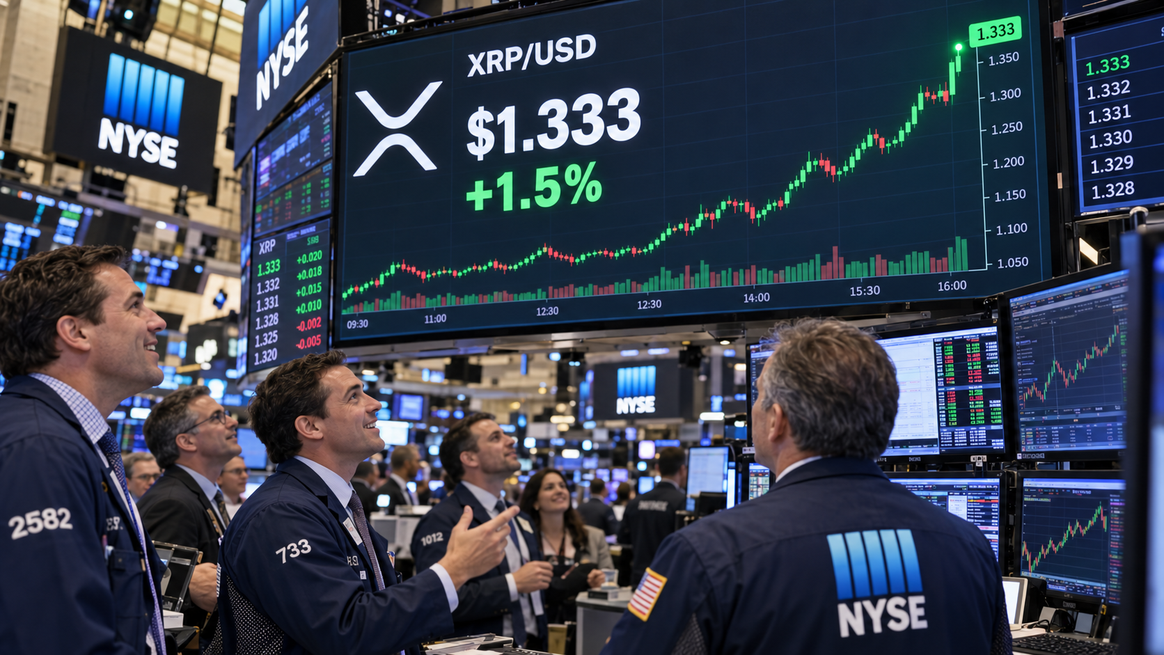 XRP rebounds above $1.32 after brutal sell-off: can bulls force a $1.45 breakout?